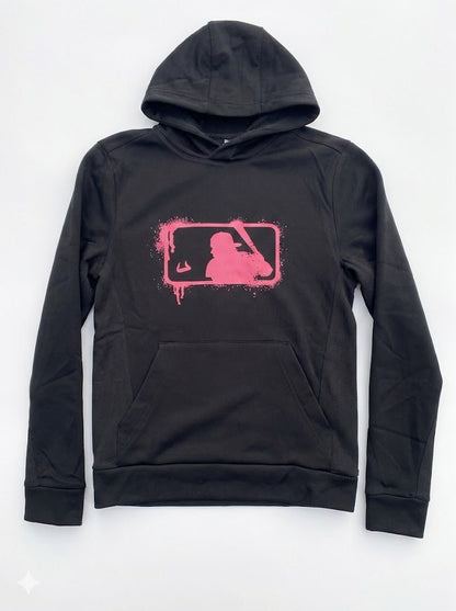 Bull Baseball Drip - Black Graphic Dry Fit Hoodie Youth Unisex | SIP Boyz