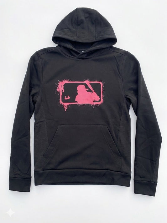 Bull Baseball Drip - Black Graphic Dry Fit Hoodie Youth Unisex | SIP Boyz