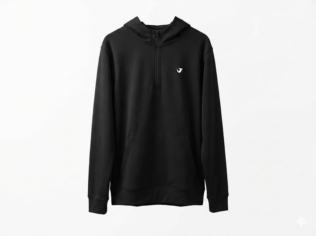 Bull Script - Black Performance Quarter Zip Adult Unisex | SIP Boyz