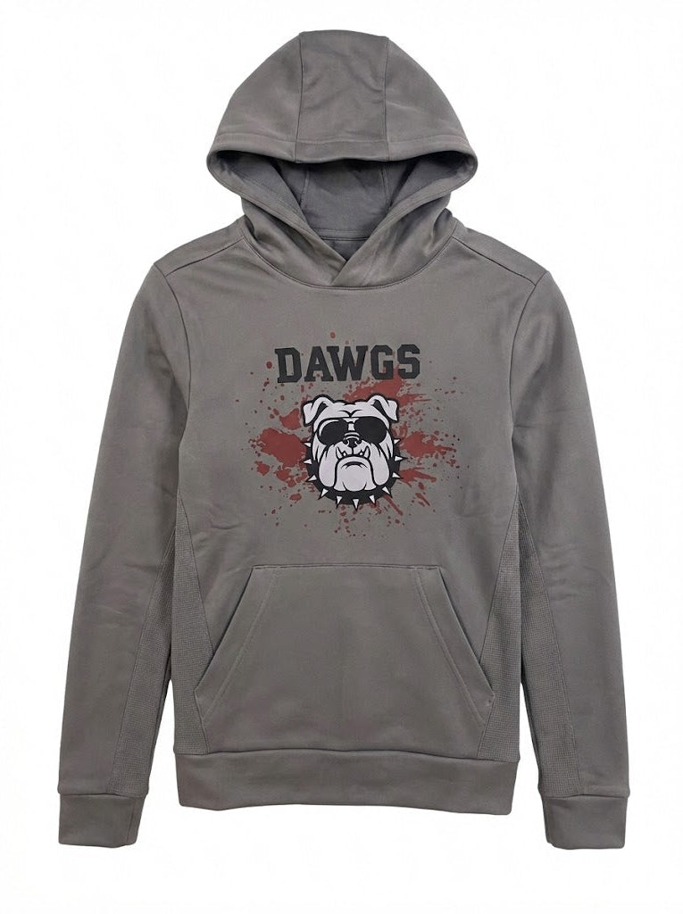 Dawg Head - Gray Graphic Dry Fit Hoodie Youth Unisex | SIP Boyz